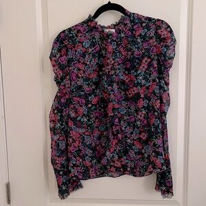 Silky flowy floral shirt. Misa Los Angeles